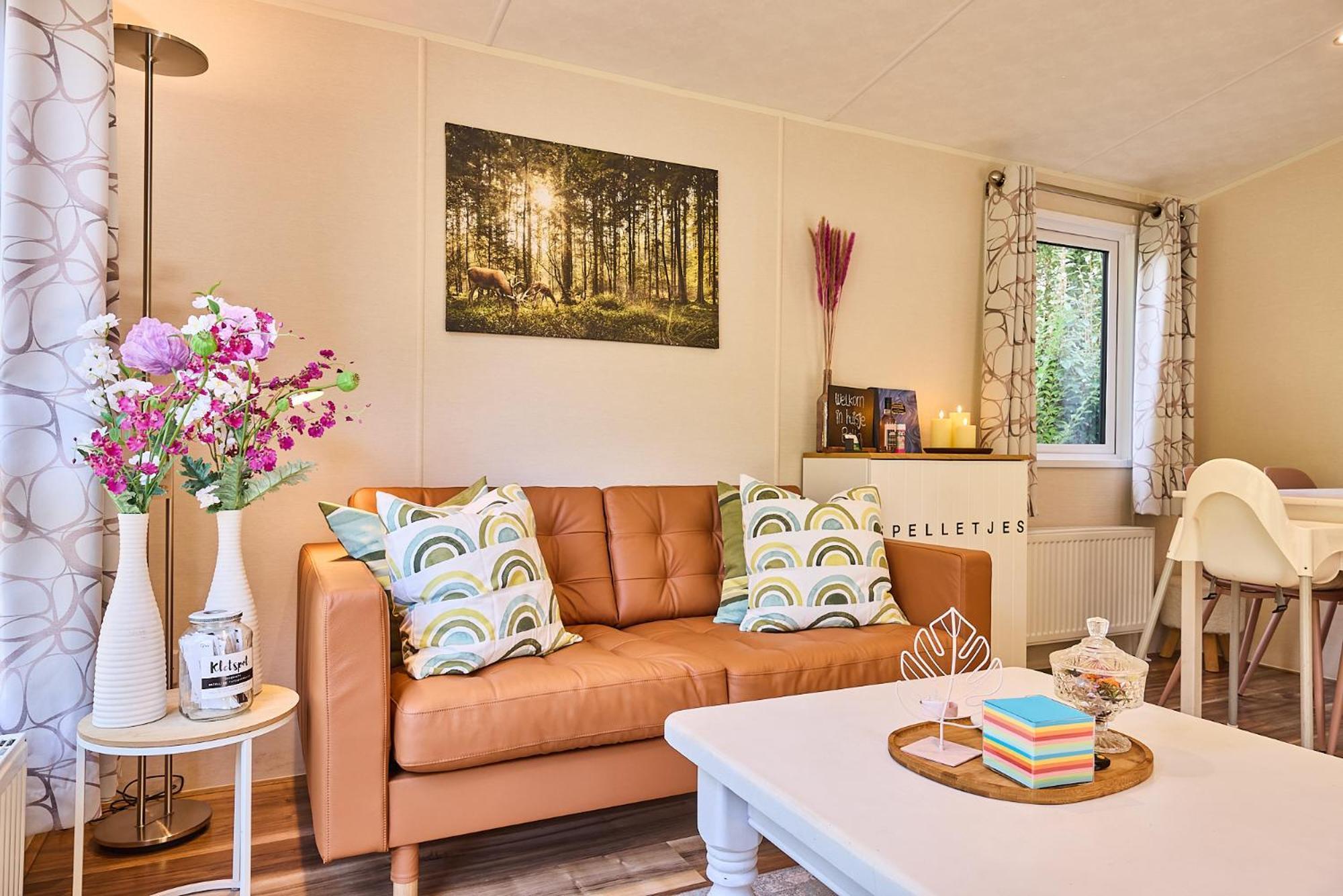 Chalet Huisje Bella Op De Veluwe Max 2 Volwassene ベークベーゲン エクステリア 写真